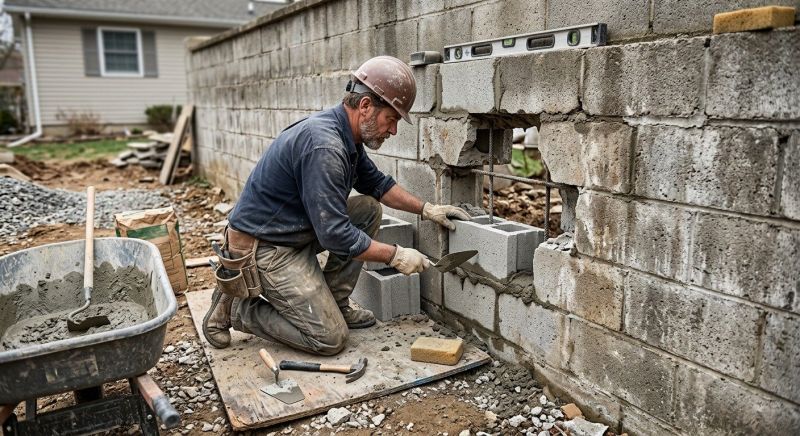 Block Masonry Repair in Forney, TX