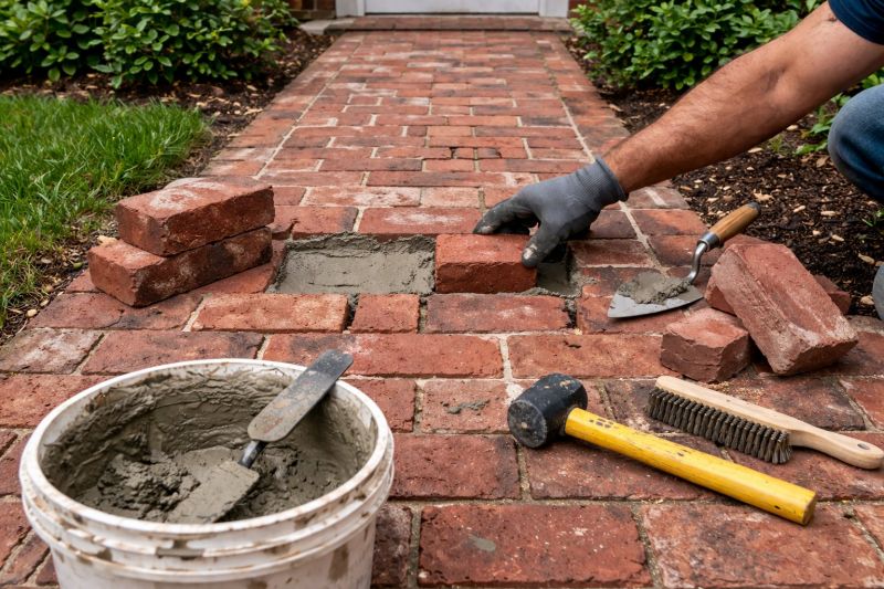 Brick Driveway Repair in Forney, TX