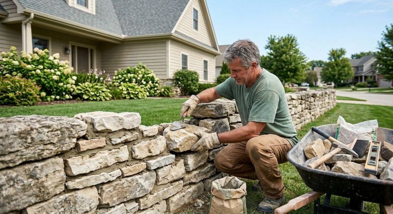 Brick Fence Repair in Forney, TX