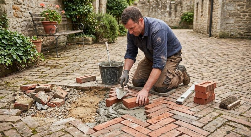 Brick Flatwork Repair in Dallas County, TX
