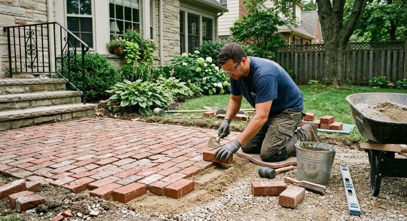 Brick Flatwork Repair in Kaufman, TX