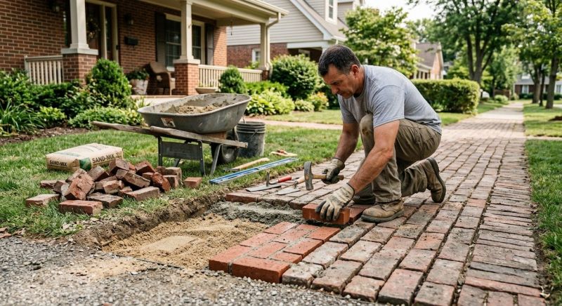 Brick Flatwork Repair in Royse City, TX