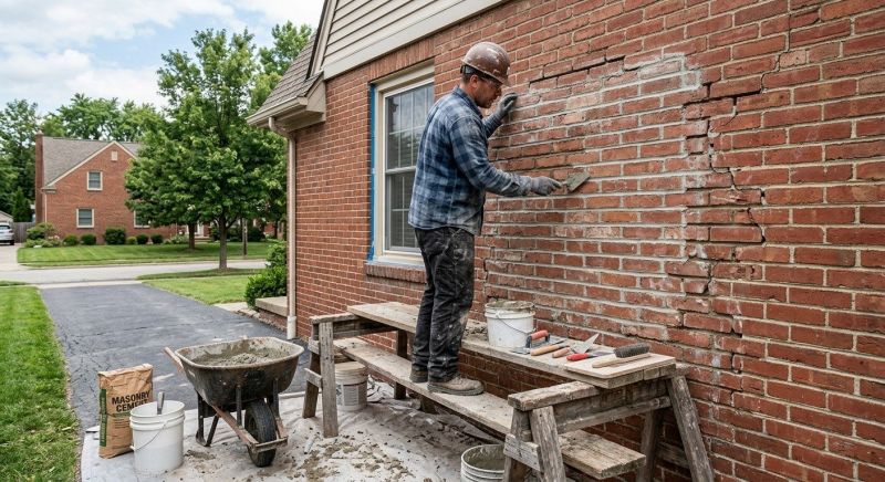 Brick Flatwork Repair in Sunnyvale, TX