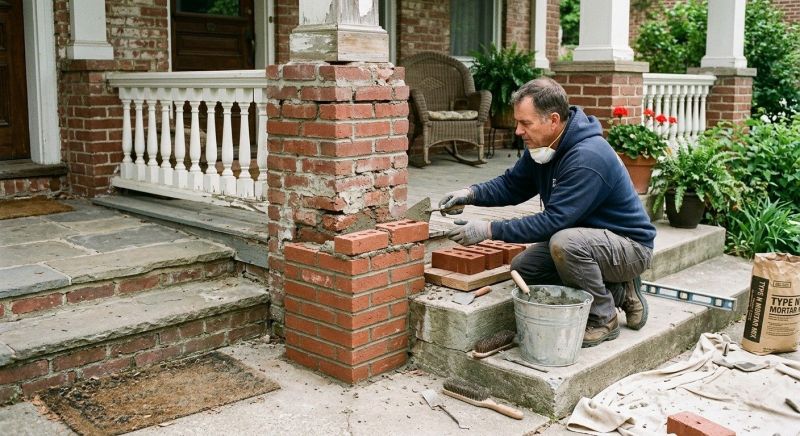 Brick Stairs Repair in Dallas County, TX