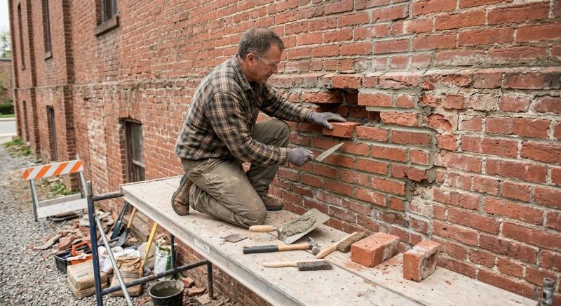 Brick Stairs Repair in Royse City, TX