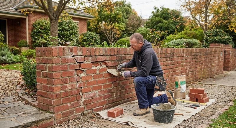 Brick Wall Repair in Richardson, TX