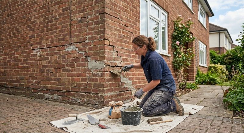 Brick Wall Repair in Rowlett, TX