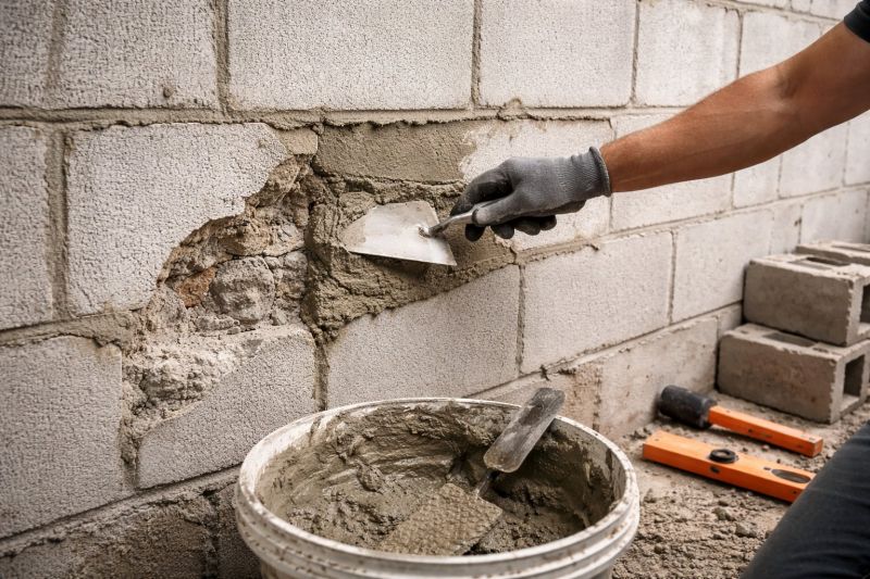 Cinder Block Wall Repair in Terrell, TX
