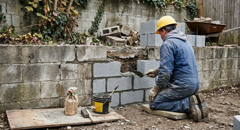 Concrete Block Repair in Rockwall County, TX