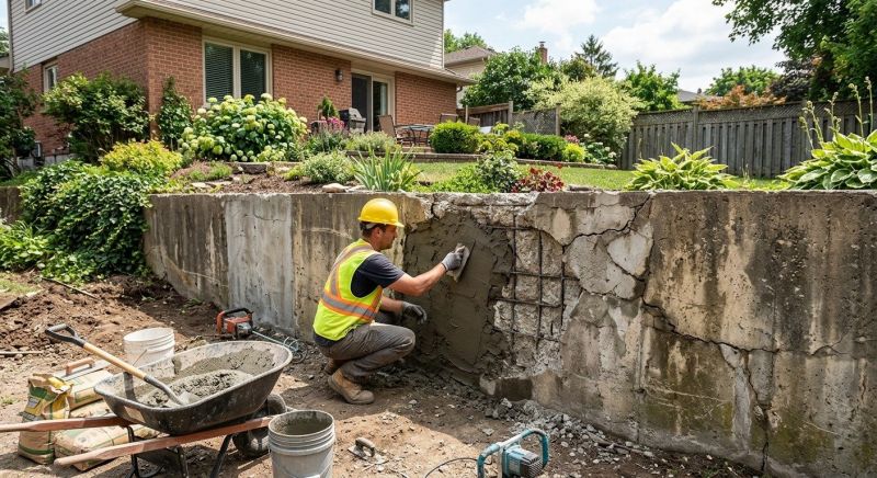 Retaining Wall Repair in Rockwall County, TX