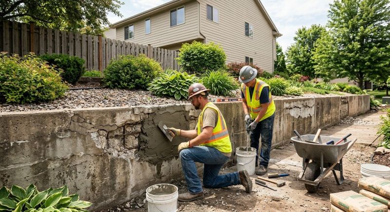Rock Wall Repair in Forney, TX