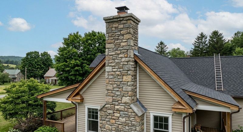 Stone Chimney Installation in Wylie, TX