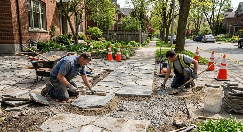 Stone Driveway Repair in Forney, TX