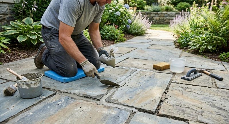 Stone Walkway Repair in Forney, TX