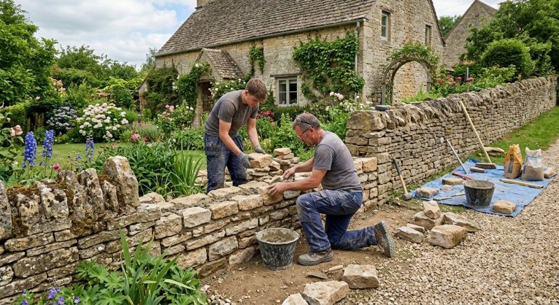 Stone Wall Repair in Richardson, TX